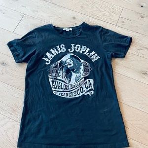 Vintage Janis Joplin graphic t-shirt. Grey size small